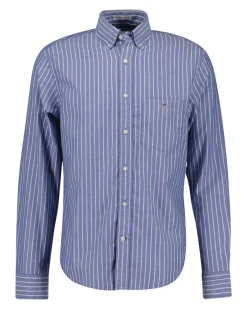 Online GANT Brushed Twill Stripe Skjorte, , L College Blue