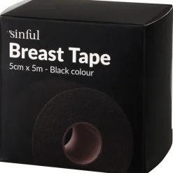 Online Sinful Brysttape, , 5 cm Sort