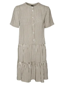 Outlet Vero Moda Bumby Kjole, , XL Capers/Snow White