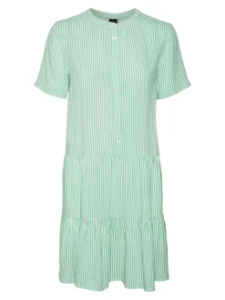 New Vero Moda Bumby Kjole, , XL Snow White/Jade Cream