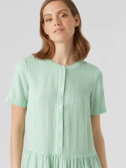 New Vero Moda Bumby Kjole, , XL Snow White/Jade Cream