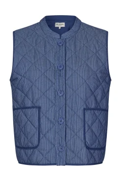 Hot Lollys Laundry CairoLL Quilted Vest, , M Dark Blue