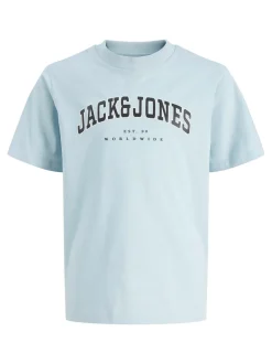 Best Jack & Jones Junior Caleb Varsitu O-Neck T-shirt, , 164 cm Celestial Blue