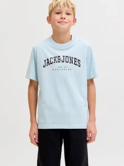 Best Jack & Jones Junior Caleb Varsitu O-Neck T-shirt, , 164 cm Celestial Blue