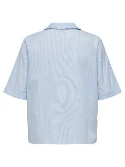 ONLY Cam Stripe Skjorte, , L*Dame Bluser & Skjorter