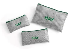 HAY Candy Mono 3-pak Toilettaske,*Dame Toilettasker|Toilet- & Makeuptasker