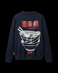Woodbird Cane Bowl Crew Trøje, , L Dark Navy