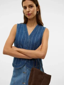Vero Moda Carley Rhinetone Vest, , M*Dame Veste