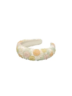 Sale Beck Söndergaard Carna Wide Beaded Hårbøjle, Birch White