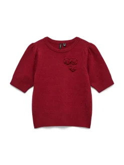 Discount Vero Moda Carrie Rose Striktrøje, , M Biking Red