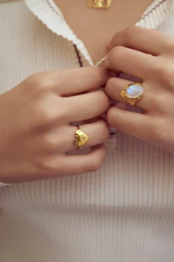Hot Maanesten Cassia Ring, , 57 Gold Plated