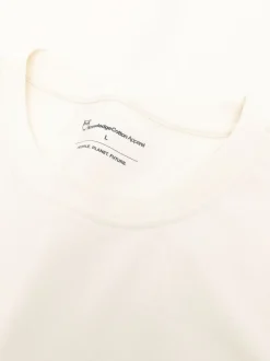 Hot Knowledge Cotton Apparel Chest Embroidery T-shirt, , L Egret