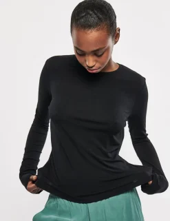 mbyM Christina-M Langærmet T-shirt, , XL*Dame T-Shirts & Toppe
