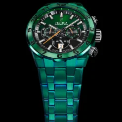 Clearance Festina Chrono Bike Limited Edition 20676/1 Herreur, , 44,5 mm Green