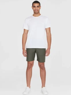 New Knowledge Cotton Apparel Chuck Linen Shorts, , 36 Burned Olive