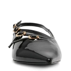 New Steve Madden Cianna Slingback Ballerinasko, , 40 Black Patent
