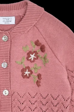 Outlet Hust & Claire Cilja Embroidery Cardigan, , 92 cm Dry Rose