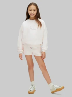 Outlet Calvin Klein CK Logo Shorts, , 164 cm Pearl