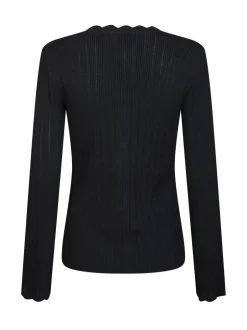 Neo Noir Clara Stitch Knit Bluse, , 38*Dame Strik & Sweatshirts