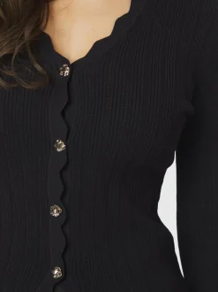 Neo Noir Clara Stitch Knit Bluse, , 38*Dame Strik & Sweatshirts