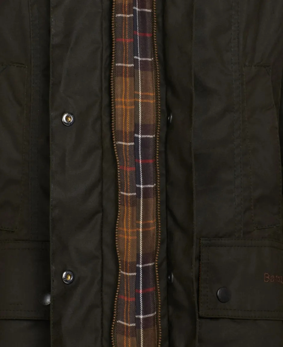 Clearance Barbour Classic Beadnell Wax Jakke, , 38 Olive