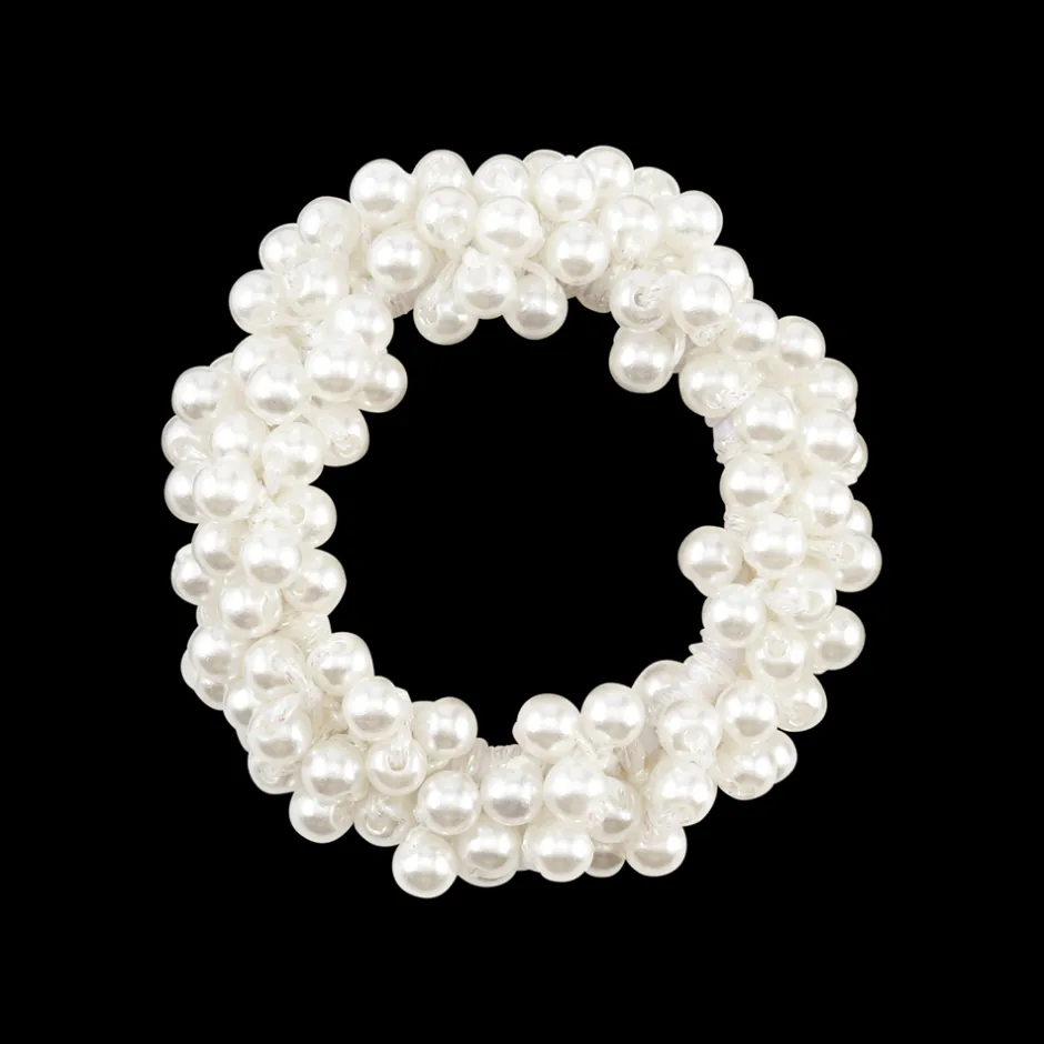 Best SUI AVA Classic Pearl Hårelastik, White