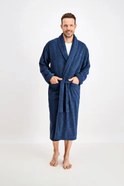 Bison Classic Terry Morgenkåbe, Dark Blue, XXL* Nattøj