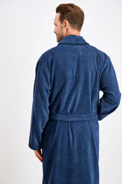 Bison Classic Terry Morgenkåbe, Dark Blue, XXL* Nattøj