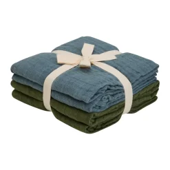 Clearance Pippi Cloth Muslin Solid 4-pak Stofbleer, Lead