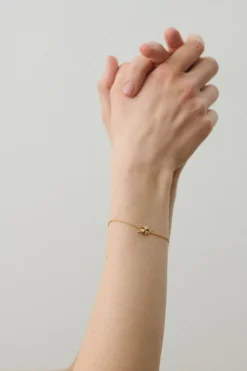 Sale Pernille Corydon Clover Armbånd, , 15-18 cm Gold Plated