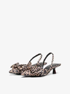 Outlet ONLY Coco-6 Bow Slingback Pumps, , 37 Sand Leo