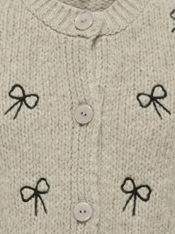 Sale KIDS ONLY Cody Bow Cardigan, , 158-164 cm Pumice Stone/Bows
