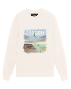 Isnurh Collage Crewneck Sweatshirt, , XXL Off White