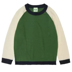 FUB Colour Block Strik Bluse, , 90 cm*Børn Bluser