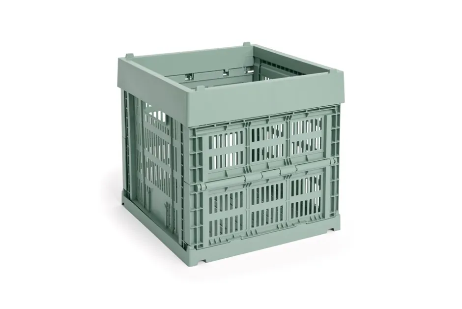 Sale HAY Colour Crate Cube Kasse, Sage Green
