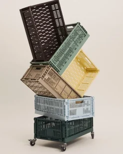 New HAY Colour Crate Large Kasse, Dark Green