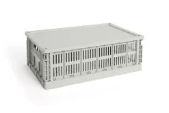 Hot HAY Colour Crate Large Plastiklåg, Grey