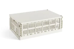 New HAY Colour Crate Låg, Offwhite