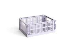 Outlet HAY Colour Crate Medium Kasse, Lavender