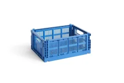 Best HAY Colour Crate Medium Kasse, Electric Blue