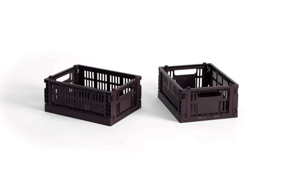 Hot HAY Colour Crate Mini 2-pak Kasse, Bordeaux