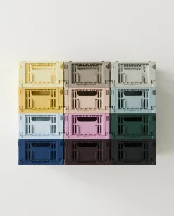 Discount HAY Colour Crate Mini 2-pak Kasse, Grey