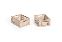 HAY Colour Crate Mini 2-pak Kasse, Powder