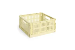Clearance HAY Colour Crate Square Medium Kasse, Light Yellow