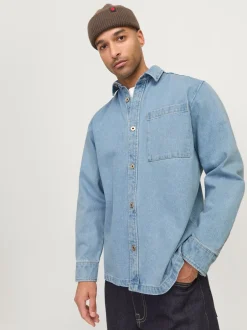 R.D.D. Royal Denim Division Colter Denim Overshirt, , XXL* Overshirts