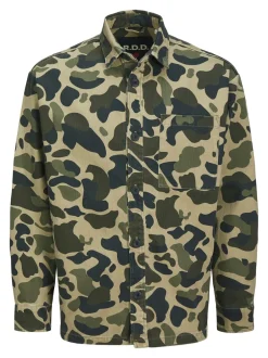 R.D.D. Royal Denim Division Colter Twill Camo Overshirt, , XXL* Overshirts