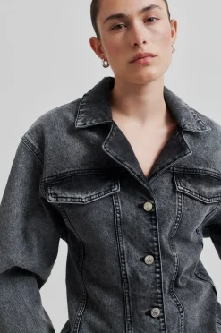 Second Female Columdore Denim Jakke, , S*Dame Jakker & Frakker