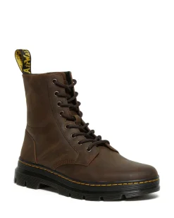 Best Dr. Martens Combs Crazy Horse Casual Støvler, , 45 Brown Crazy Horse