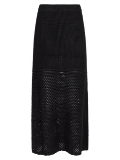 Neo Noir Como Crochet Knit Nederdel, , 34*Dame Nederdele