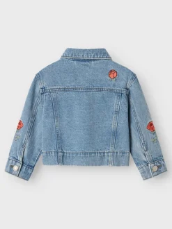 Discount Name It Conny Denim Jakke, , 98 cm Light Blue Denim